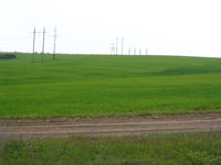 Долина Салгира, поля.