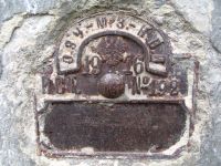 Знак Партии Крымских водных изысканий за 1916 год на каптаже источника св. Георгия в селе Клиновка