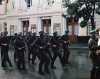Курсанты в образе фашистов маршируют по Пушкинской. Съемки фильма "Они были актерами"